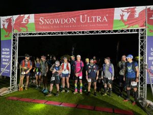 Start Line of this years 2021 Snowdon Ultra 100