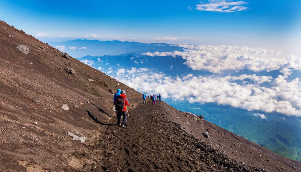 Mount Fuji running trail