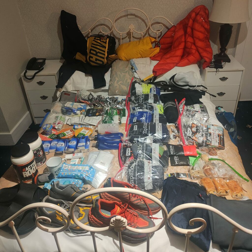 Essential race kit list for a 200 mile ultramarathon