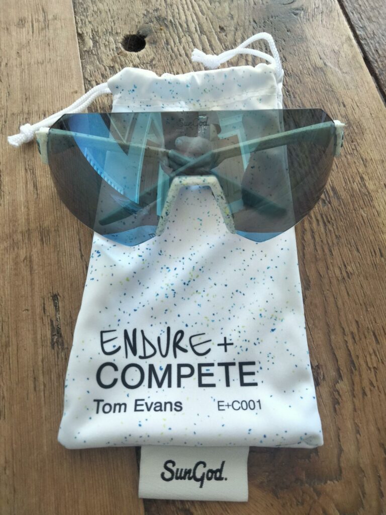 Tom Evans sungod ultra running glasses