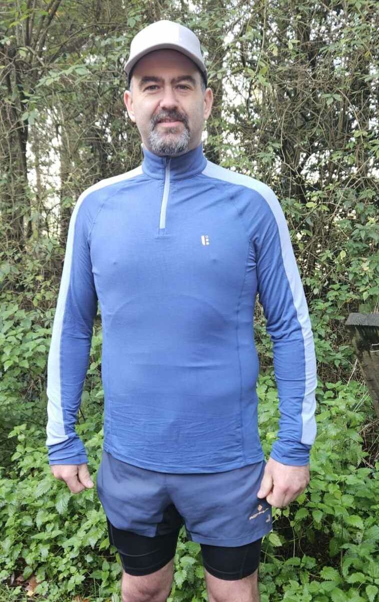 BAM Novea Zip Neck Training Top ultra runner